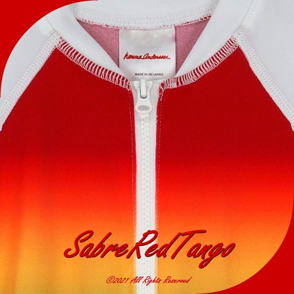 NWT Hanna Andersson Sunblock Rash Guard Swim Suit Rainbow 75 12-18 M - Picture 2 of 3